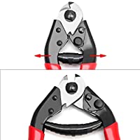 QWORK Cortador de cables - Cortador de Alambre - Para Cable de Bicicleta - Cable de Acero - Cuerda de Alambre…